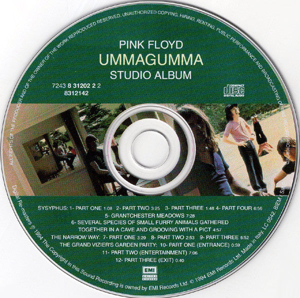 Pink Floyd - Ummagumma (Live/Studio DCD 1994 Box Set & Poster) Mint