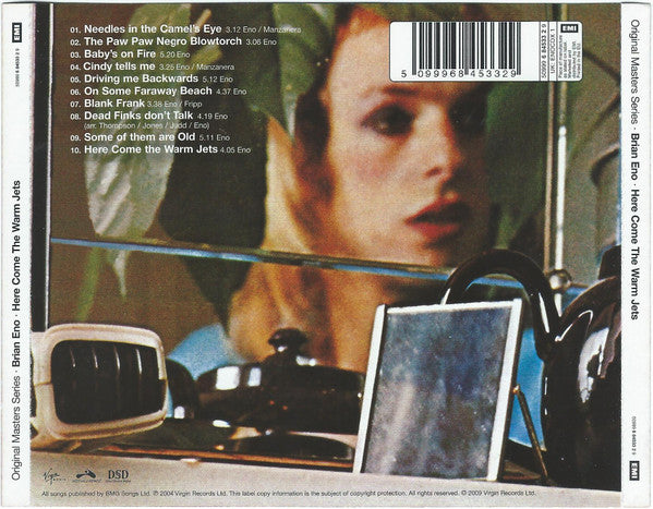 Brian Eno - Here Come the Warm Jets (2009 Remasters CD) VG+