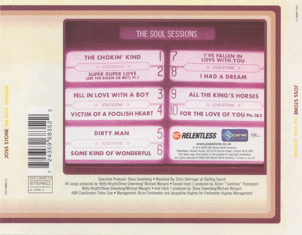 Joss Stone - The Soul Sessions (2003 CD) NM