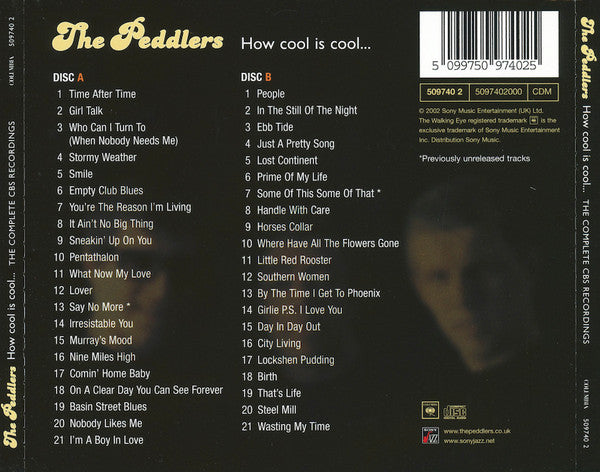 Peddlers - How Cool is Cool..Complete CBS Recordings (2002 UK DCD) NM