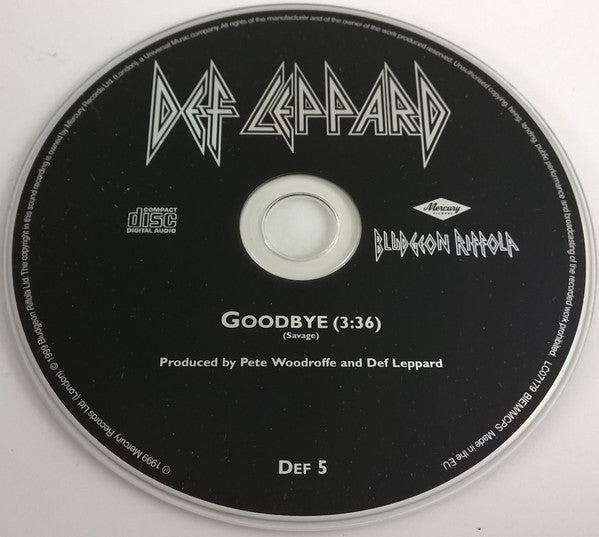 Def Leppard - Goodbye (1999 UK Promo CD Single) NM