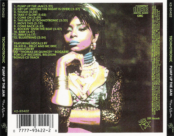 Technotronic - Pump Up The Jam ~ The Album (1990 US CD) NM