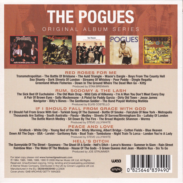 Pogues - Original Album Series (2010 Box Set 5 CD) Mint