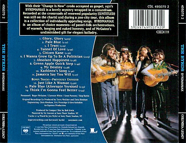 Byrds - Byrdmaniax (2000 Expanded Edition CD) NM