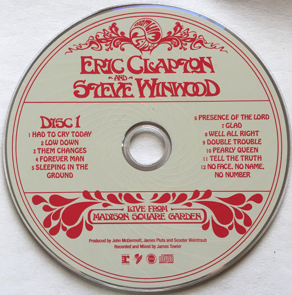 Eric Clapton & Steve Winwood - Live from Madison Square Garden (2009 DCD) Mint