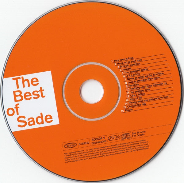 Sade - The Best Of (2000 CD) NM