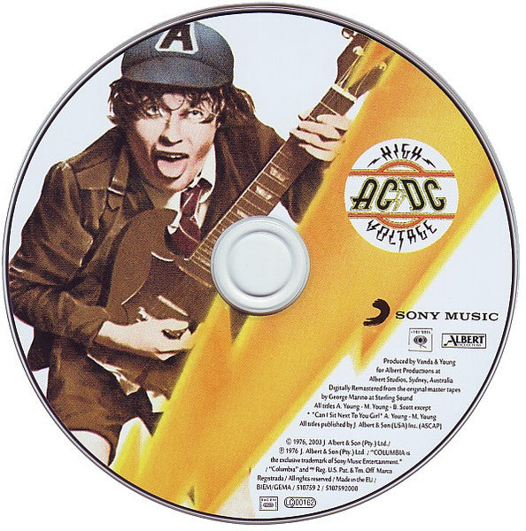 AC/DC - High Voltage (2009 Digi-Pak Remaster CD) NM