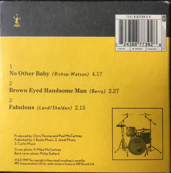 Paul McCartney - No Other Baby (1999 Minimax CD Single) VG+