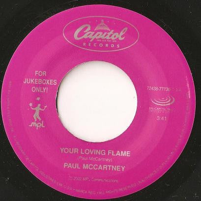 Paul McCartney - Your Loving Flame (Vinyl 7" Single US Jukebox Only) Mint