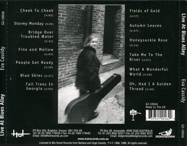 Eva Cassidy - Live at Blues Alley (1998 CD) NM