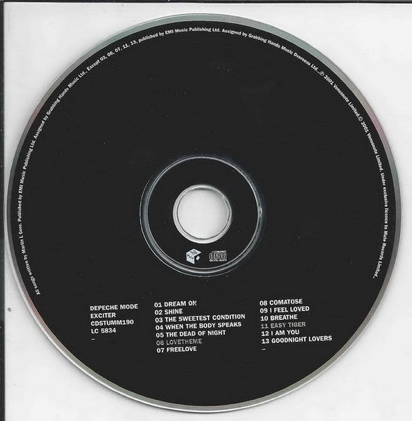 Depeche Mode - Exciter (2001 CD) VG+