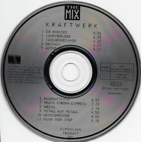 Kraftwerk - The Mix (1991 DCD) VG+