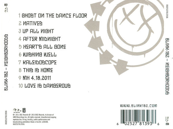 Blink-182 - Neighborhoods (2011 CD) VG+