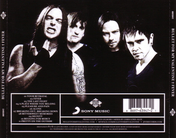 Bullet for my Valentine - Fever (2010 UK CD) NM