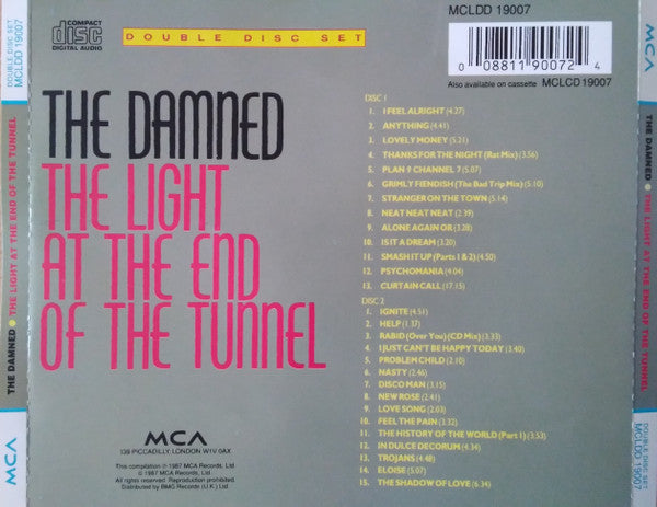 Damned - The Light at the End of the Tunnel (Rare UK DCD 1988) NM