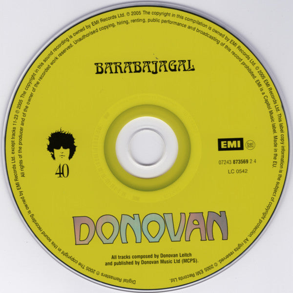 Donovan - Barabajagal (2009 Anniversary CD + Bonus) NM