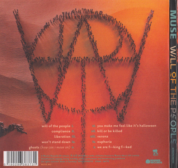 Muse - Will of the People (2022 CD) VG+