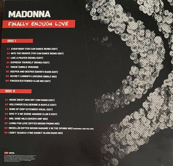 Madonna - Finally Enough Love (2022 Vinyl Double LP) Sealed