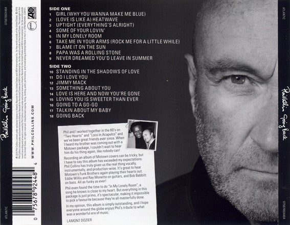 Phil Collins - Going Back (2010 CD) Mint