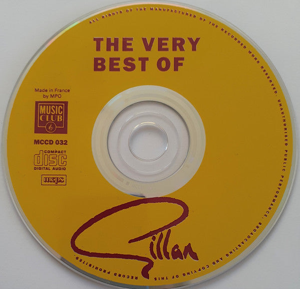 Gillan - The Very Best Of (1991 Music Club CD) NM