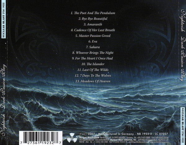 Nightwish - Dark Passion Play (2007 CD) NM