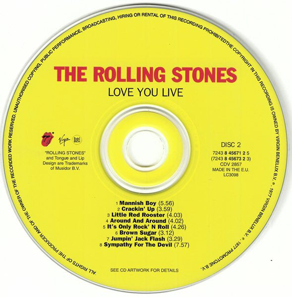 Rolling Stones - Love You Live (1998 DCD) NM