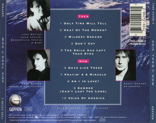 Asia - Then & Now (1990 German Prog CD) NM