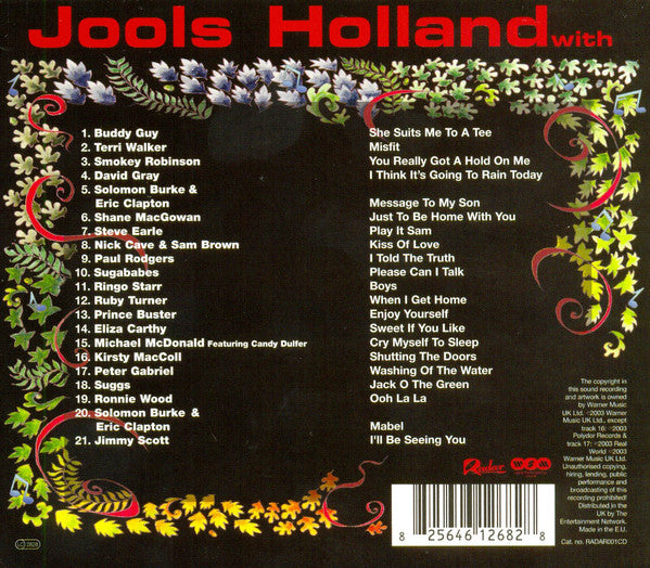 Jools Holland & his R&B Orchestra - Jack O the Green [Friends 3] (2003 CD) Mint