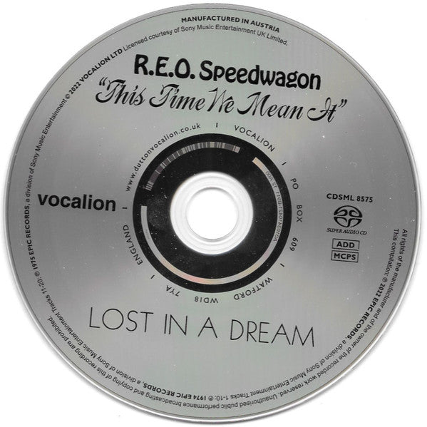 REO Speedwagon - Lost in a Dream / This Time We Mean It (2022 US SACD) Sealed