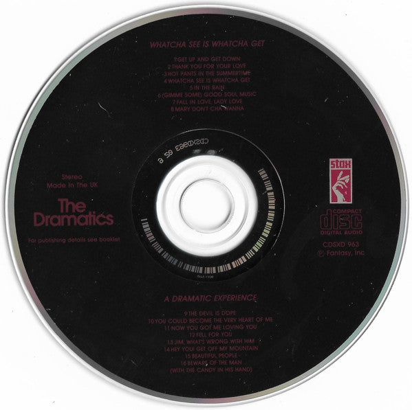 Dramatics - Whatcha See is Whatcha Get ~ A Dramatic Experience (Stax CD) NM