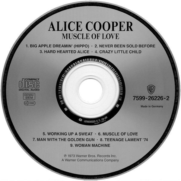 Alice Cooper - Muscle of Love (1998 CD) VG+ – Music CD (Studio