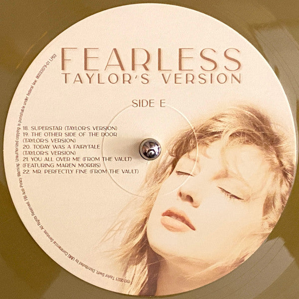 Taylor Swift - Fearless ~ Taylor's Version (Triple Gold Vinyl LP) Sealed