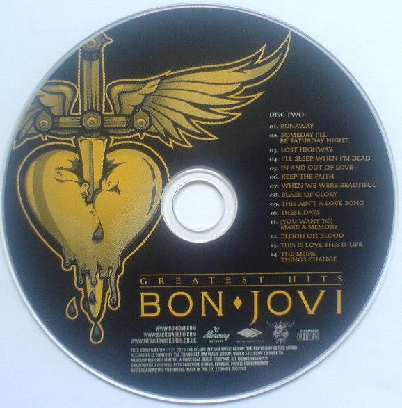 Bon Jovi - Greatest Hits (2010 DCD) NM