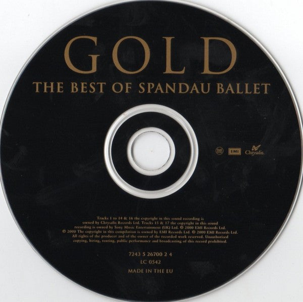Spandau ballet - Gold ~ The Best of (2000 CD) VG+