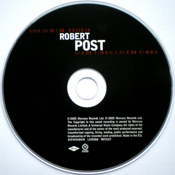 Robert Post - Self Titled (2005 CD) Mint