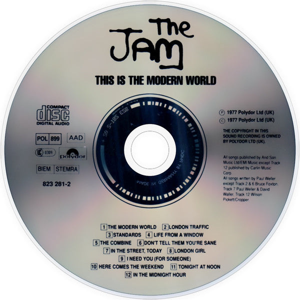 Jam - This is the Modern World (1st Issue Germany CD) VG+