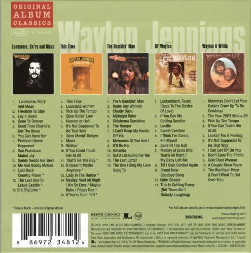 Waylon Jennings - Original Album Classics (5 CD Box Set) NM