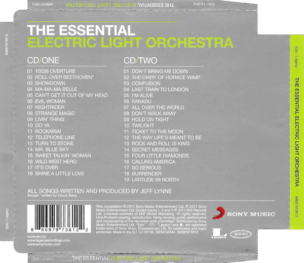 Electric Light Orchestra - The Essential (2011 DCD) Mint