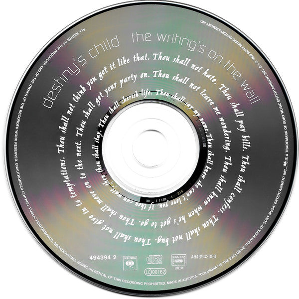 Destiny's Child - The Writings on the Wall (2000 DCD) NM
