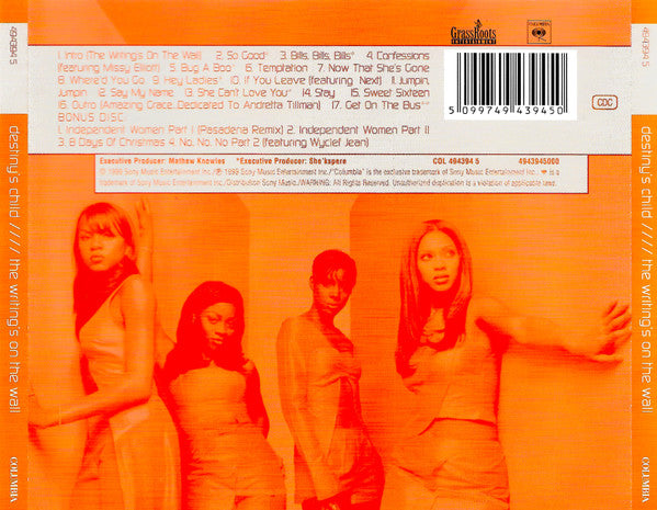 Destiny's Child - The Writings on the Wall (2000 DCD) NM