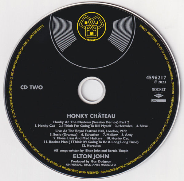 Elton John - Honky CHateau (2023 Double CD) Mint