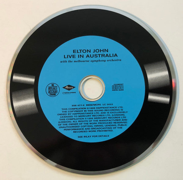 Elton John - Live in Australia (1998 CD) VG+