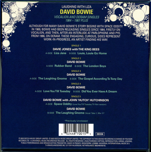 David Bowie - Laughing with Liza [Vocalion & Deram Singles] (Vinyl 7"Box Set) Mint