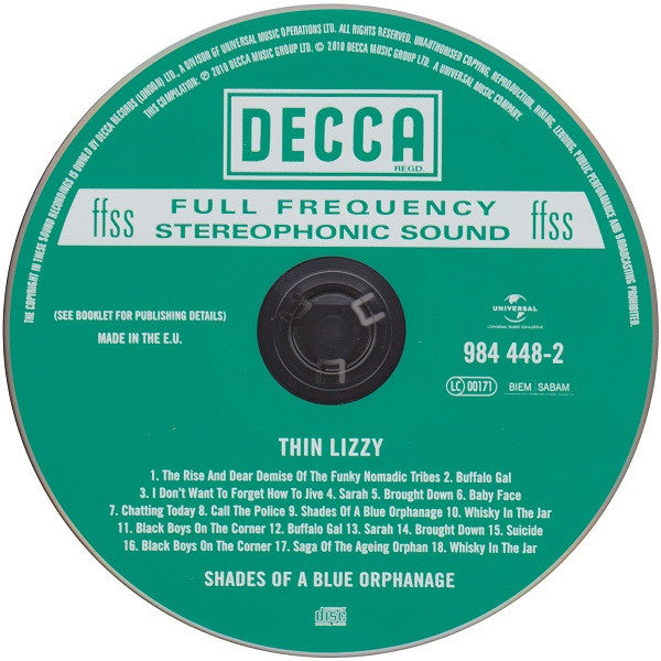 Thin Lizzy - Shades of a Blue Orphanage (2010 CD Remaster & Bonus) VG+