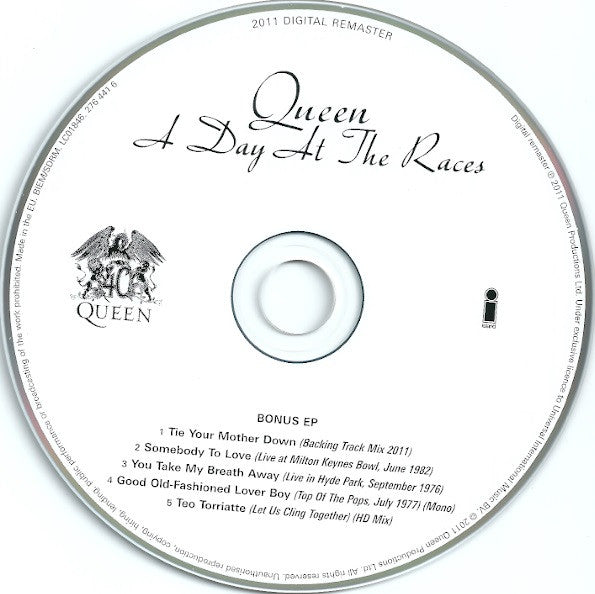 Queen - A Day At The Races (2011 Deluxe Double CD) NM