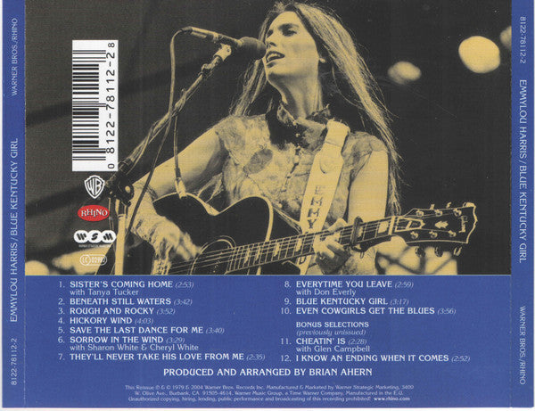 Emmylou Harris - Blue Kentucky Girl (2004 CD) NM