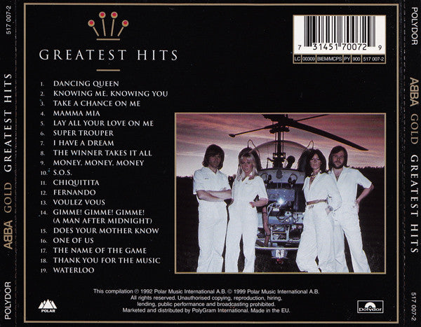 Abba - Gold ~ Greatest Hits (Ltd Edition Signature CD) VG+