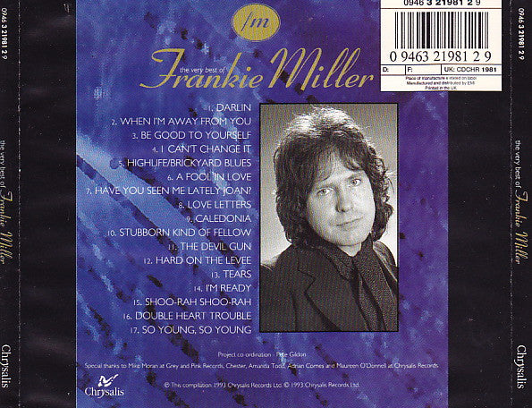 Frankie Miller - Very Best of (1993 CD) Mint