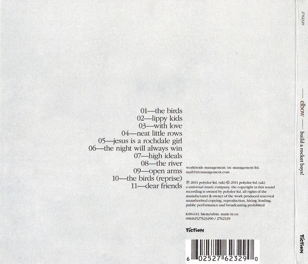 Elbow - Build a Rocket Boys! (2011 Limited Edition CD) NM