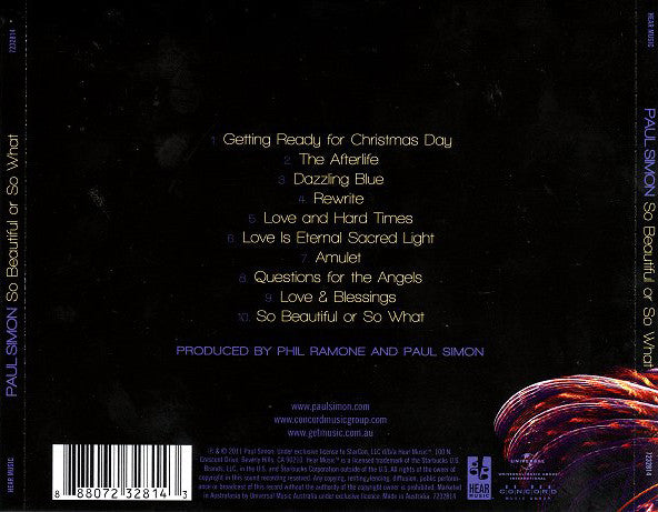 Paul Simon - So Beautiful or so What (2011 CD) Mint